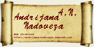 Andrijana Nadoveza vizit kartica
